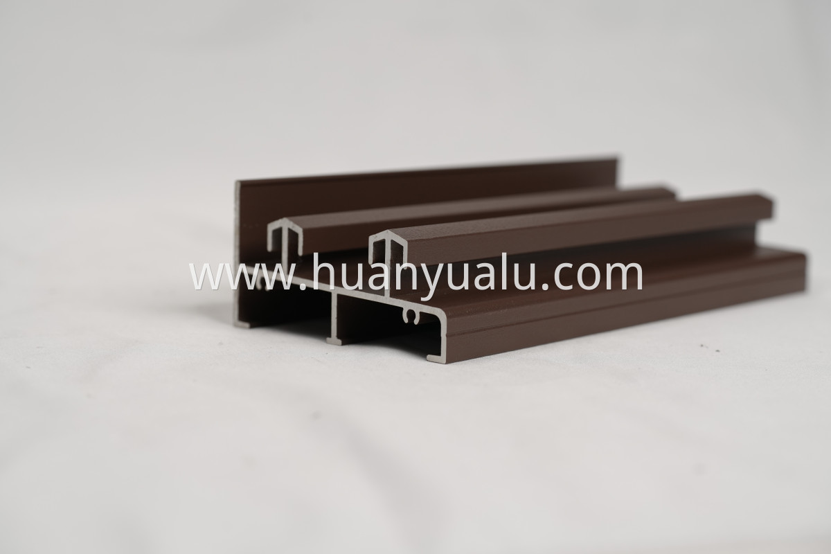 Spray painted door and window profiles
